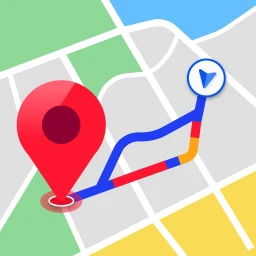 Symbol von GPS, Karten, Sprachnavigation